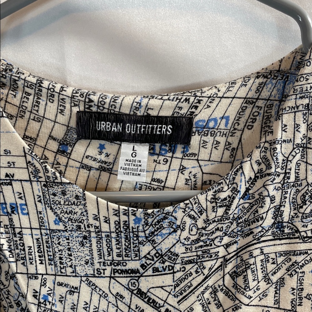 Urban Outfitters Abstract Blue and White Mini Dress - Picture 6 of 9